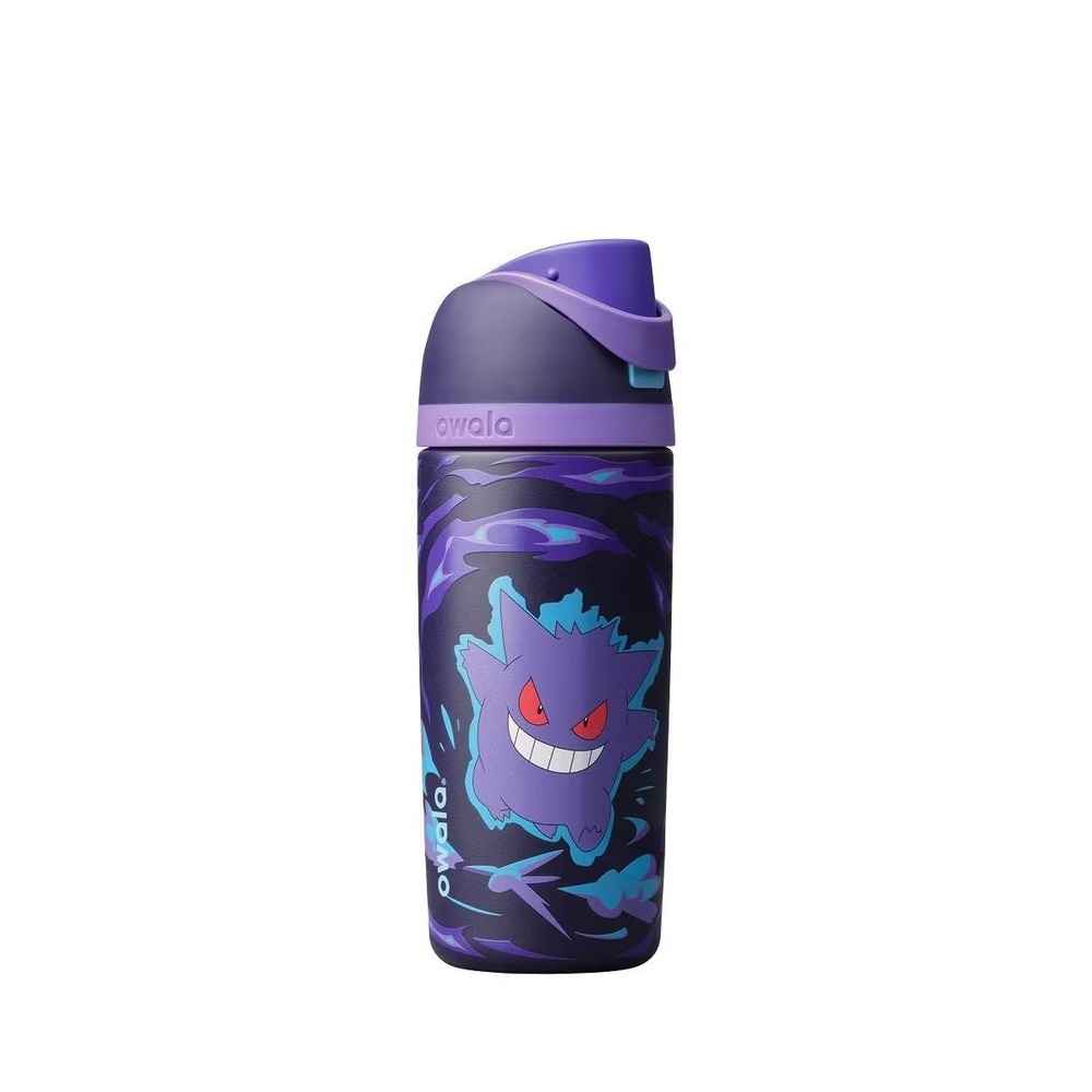 Pokemon x Owala FreeSip Water Bottle Gengar In The Shadows 16 Oz Special Edition